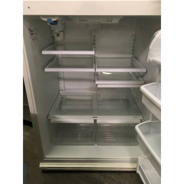 Kenmore TopMount Refrigerator, Bisque, 5 Glass Shelves, Humidity