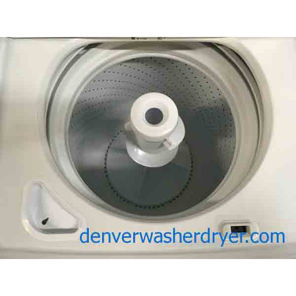 Maytag Centennial Commercial Technology Full-Sized Top-Load Washer & Electric Dryer 220v Set, 1-Year Warranty