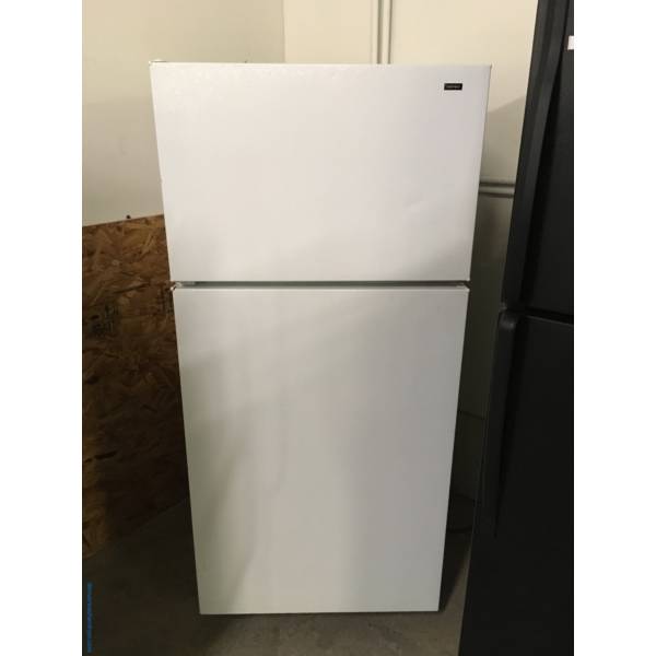 Hotpoint White Top-Mount Refrigerator, 3 Shelves, White Crispers, Quality Refurbished, 1-Year Warranty!