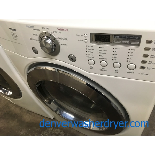 LG Tromm FrontLoad Washer & Gas Dryer Set, (Stackable), 1Year
