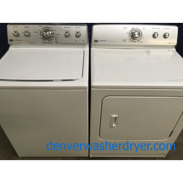 Energy Star Maytag Centennial w/HE Washer & Electric Dryer Set, 1-Year Warranty