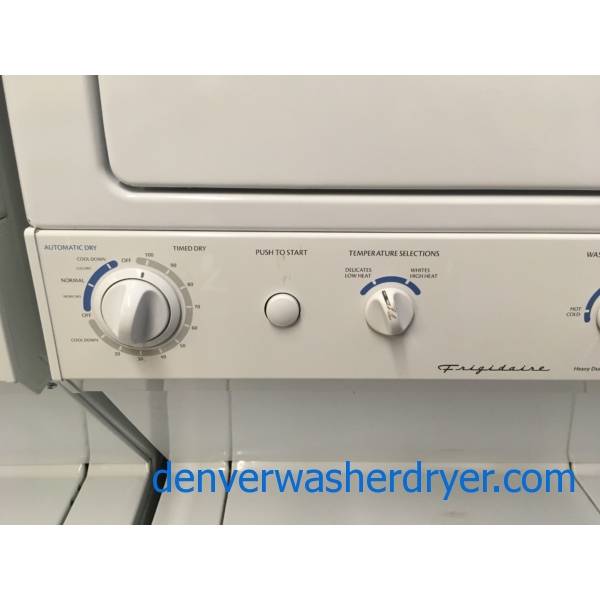 Frigidaire Unitized Washer and Dryer, Electric, Agitator, Automatic Dry, Extra Large Capacity, Heavy-Duty, Quality Refurbished, 2-Year Warranty!