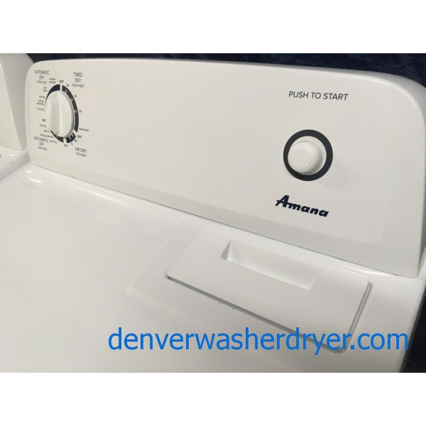 Amazing Amana Washer & Dryer Set, FullSized, Electric, 1Year Warranty