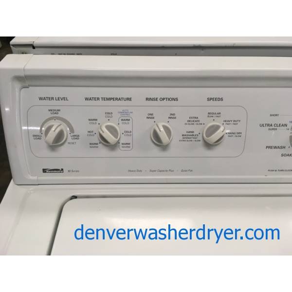 Kenmore 90 Series TopLoad Washer, Agitator, ExtraRinse Option, Quality Refurbished, 1Year