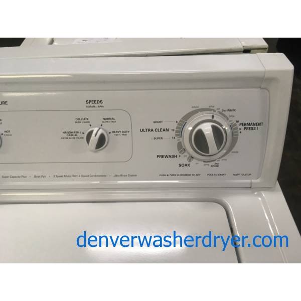 HeavyDuty Kenmore 80 Series TopLoad Washer, Agitator, Ultra Rinse
