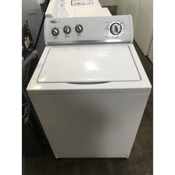 Heavy-Duty Whirlpool Top-Load Washer, Agitator, Extra-Rinse Option, Quality Refurbished, 1-Year Warranty!