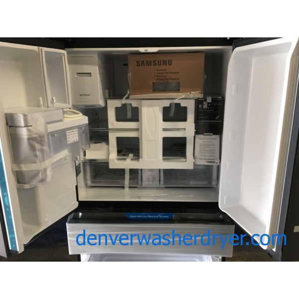 New Samsung 36" Counter Depth 4Door & French Door Refrigerator in Black Stainless (23 Cu. Ft