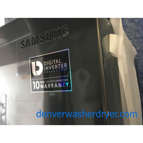 New Samsung 36" Counter Depth 4Door & French Door Refrigerator in Black Stainless (23 Cu. Ft