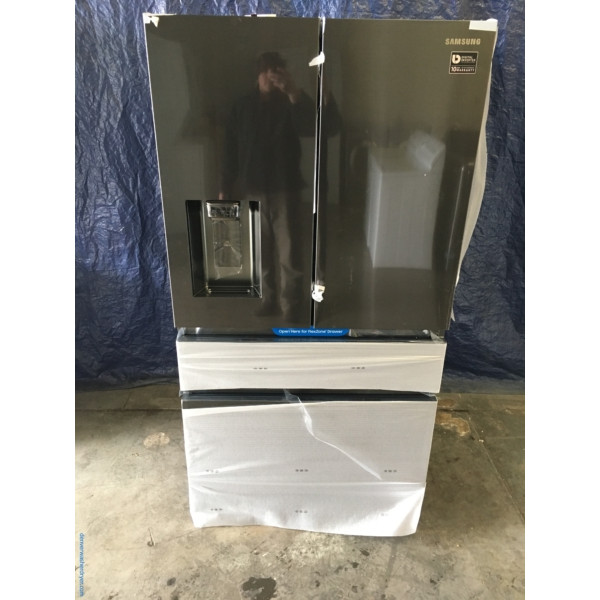 New Samsung 36" Counter Depth 4Door & French Door Refrigerator in Black Stainless (23 Cu. Ft