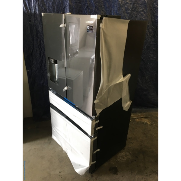 New Samsung 36" Counter Depth 4Door & French Door Refrigerator in Black Stainless (23 Cu. Ft