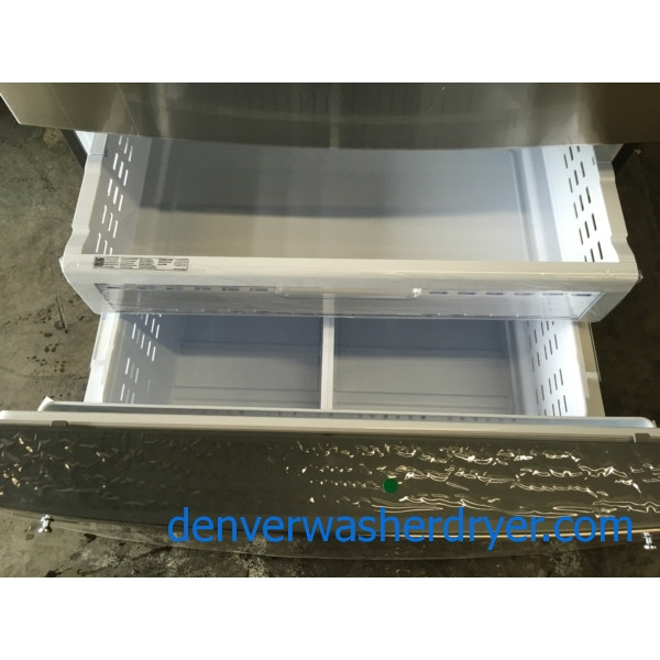 New Samsung Stainless 36″ 4-Door French Door Refrigerator (28 Cu. Ft. ), 1-Year Warranty