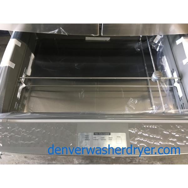 New Samsung Stainless 36″ 4-Door French Door Refrigerator (28 Cu. Ft. ), 1-Year Warranty