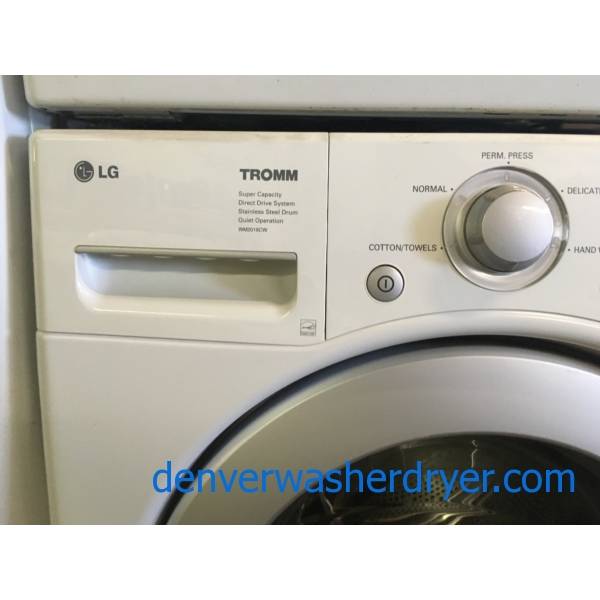LG TROMM White FrontLoad Set, Electric, Sensor Dry, Stain Cycle