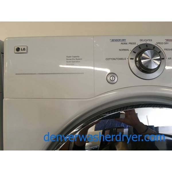 Stacked LG Electric Washer and Dryer, Black GE Dishwasher, 1Year