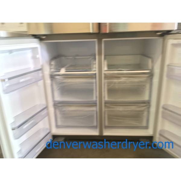 NEW! Stainless Samsung FrenchDoor Refrigerator, FlexDoor, Counter