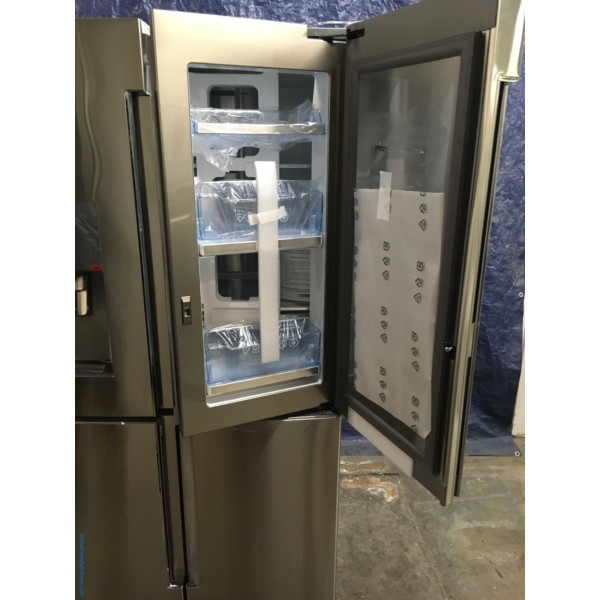 NEW Stainless Samsung 36" CounterDepth 4Door w/ French Door Refrigerator, (22 Cu. Ft.), 1Year