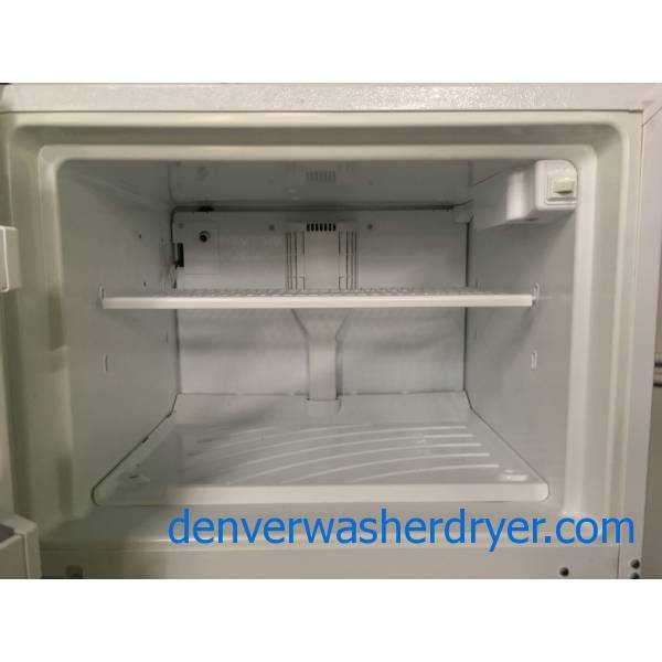 White Kenmore Top-Mount Refrigerator, 5 Glass Shelves, Clear Crispers, 30″ Wide, Quality Refurbished, 1-Year Warranty!