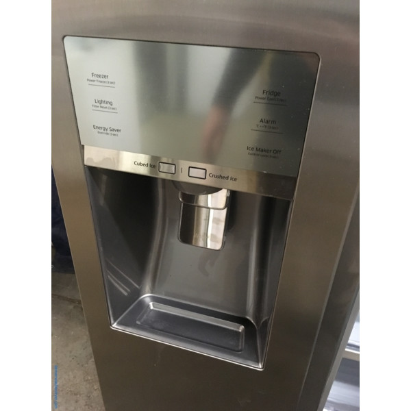 NEW Samsung 36″ Stainless Counter-Depth Side-by-Side Refrigerator, (22 Cu. Ft.),  1-Year Warranty