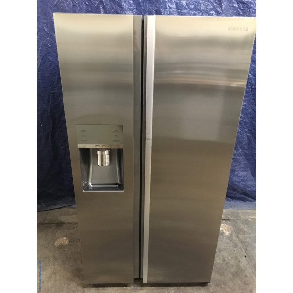 NEW Samsung 36″ Stainless Counter-Depth Side-by-Side Refrigerator, (22 Cu. Ft.),  1-Year Warranty