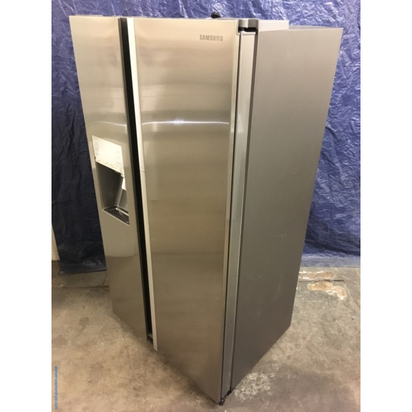 NEW Samsung 36″ Stainless Counter-Depth Side-by-Side Refrigerator, (22 Cu. Ft.),  1-Year Warranty