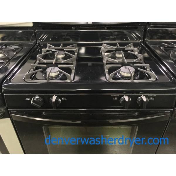 FreeStanding Kenmore Black GAS Range, 4 Burners, Self Cleaning