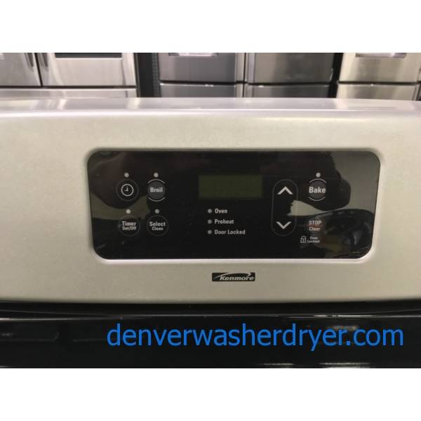Kenmore Stainless GAS Range, 4 Burners, Self Cleaning, Quality