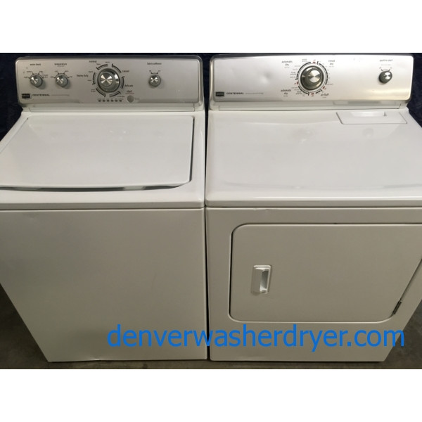 HE Maytag Centennial Washer & Dryer Set, 1Year Warranty