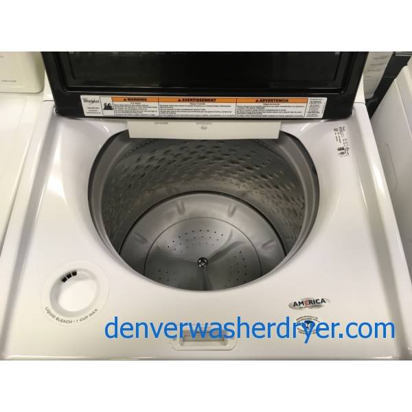 Beautiful Whirlpool Cabrio Washer, Top-Load, See-Through Lid, HE, Steam, Energy-Star Rated, Quality Refurbished, 1-Year Warranty!