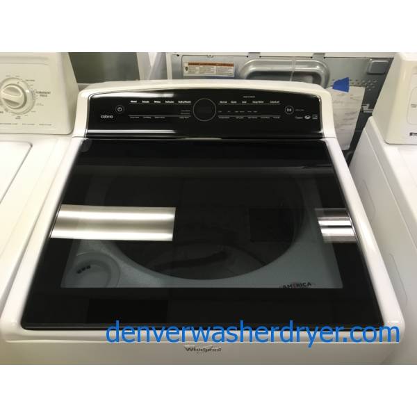 Beautiful Whirlpool Cabrio Washer, Top-Load, See-Through Lid, HE, Steam, Energy-Star Rated, Quality Refurbished, 1-Year Warranty!