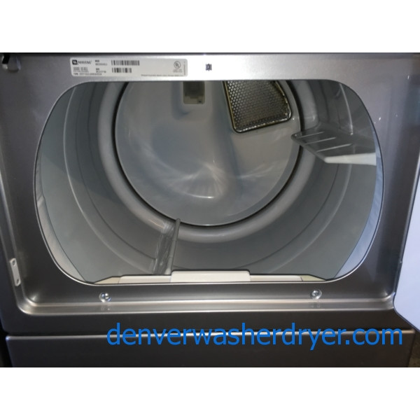 27" Maytag Bravos X Series, Energy Star Washer & Electric Dryer Set, 1