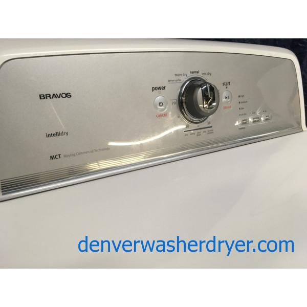 Maytag Bravos X Series Washer & Dryer Set, 1-Year Warranty