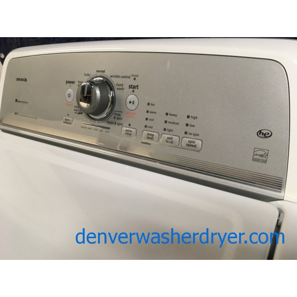 Maytag Bravos X Series Washer & Dryer Set, 1-Year Warranty