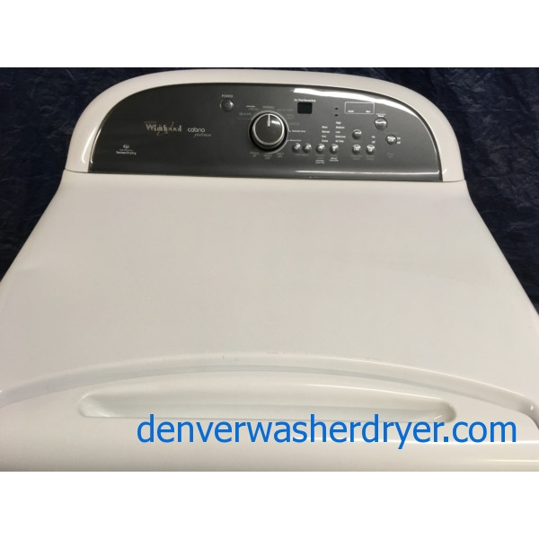 OverSized HE Whirlpool Cabrio Platinum (220v) Dryer, 1Year Warranty