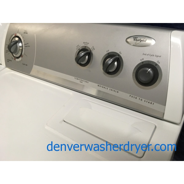 Heavy-Duty Whirlpool Direct Drive Washer & Electric Dryer, Quality Refurbished, 1-Year Warranty