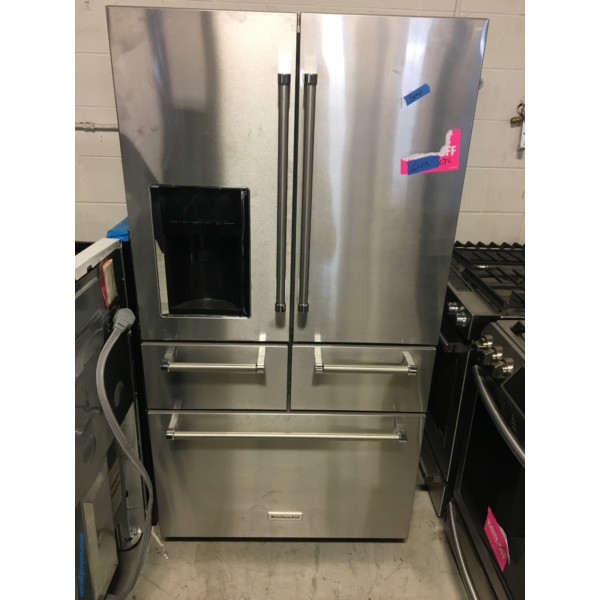 KitchenAid 5-Door Stainless Refrigerator - #3744 - Denver Washer Dryer