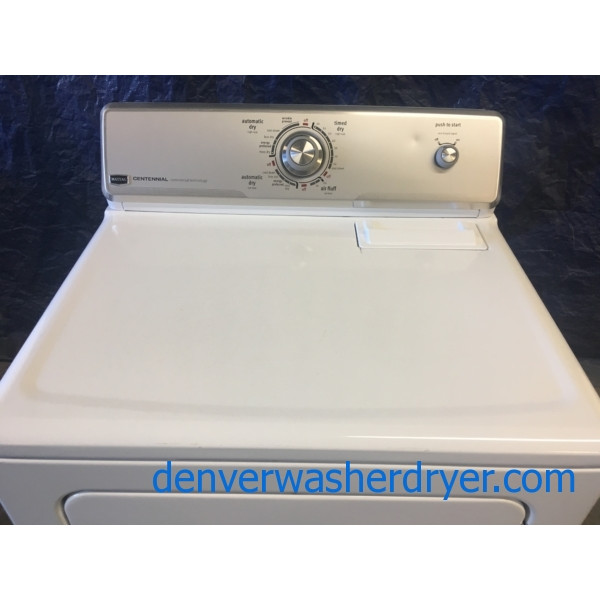29″ Maytag Centennial Series Electric Dryer, 1-Year Warranty