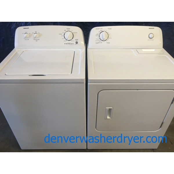 Admiral(Maytag) Electric Washer & Dryer Set, FullSized, 1Year