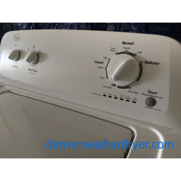 Roper (Whirlpool) Washer & Electric Dryer Set, 1-Year Warranty