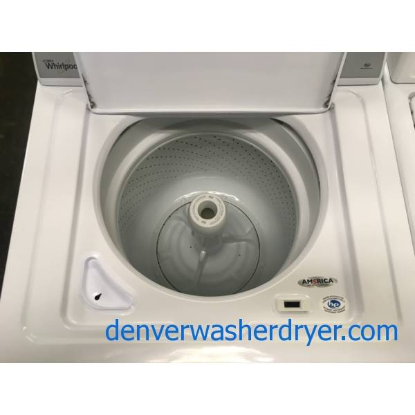 Whirlpool HE Top-Load Washer, Agitator, Auto-Load Sensing, Deep Water Wash Cycle, Quality Refurbished, 1-Year Warranty!