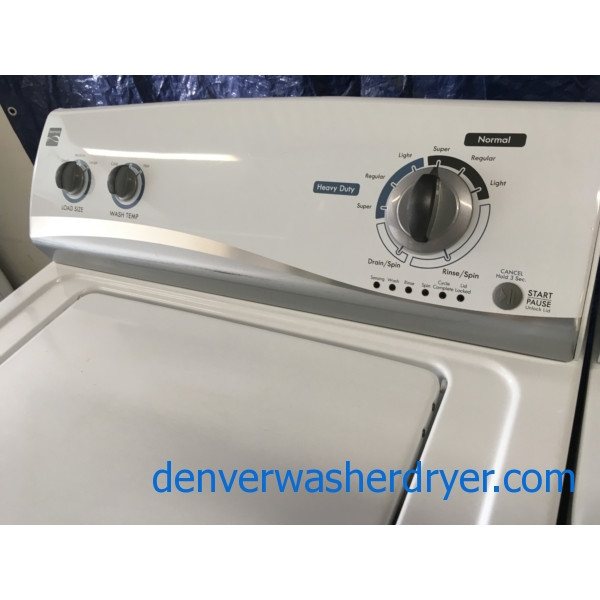 Kenmore Top-Load Washer & Electric Dryer, 1-Year Warranty