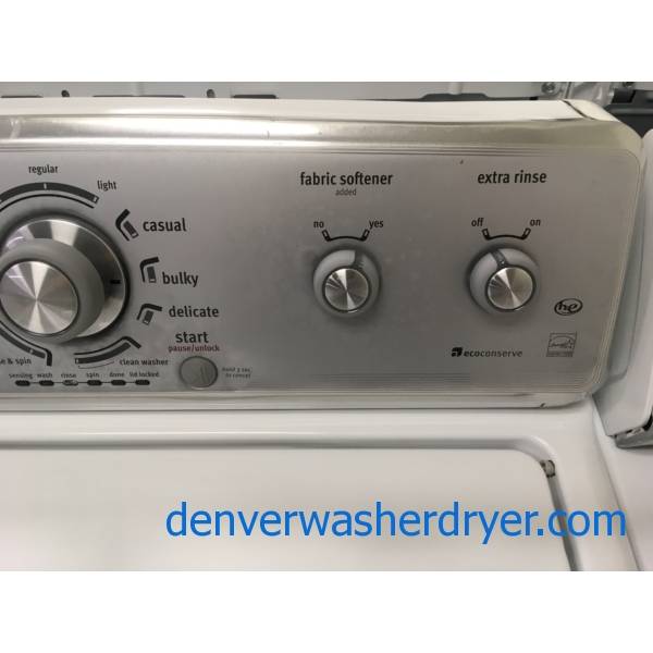 Maytag MCT Top-Load Washer, Wash-Plate Style, Auto-Load Sensing, Heavy-Duty, Deep Clean Option, HE, Energy-Star, Quality Refurbished, 1-Year Warranty!