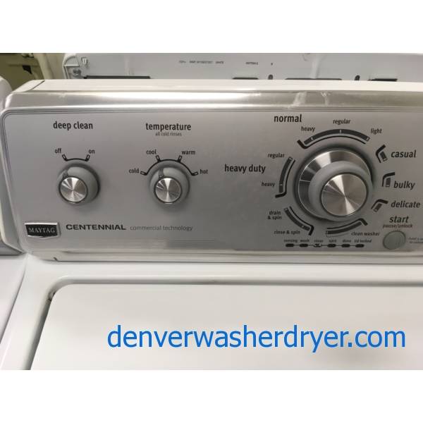 Maytag MCT Top-Load Washer, Wash-Plate Style, Auto-Load Sensing, Heavy-Duty, Deep Clean Option, HE, Energy-Star, Quality Refurbished, 1-Year Warranty!