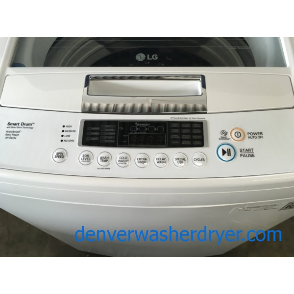 LG Top-Load Smart HE Washer with Direct-Drive, 1-Year Warranty