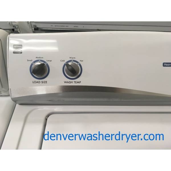 Kenmore TopLoad Washer, Agitator, AutoLoad Sensing, HeavyDuty, Quality Refurbished, 1Year