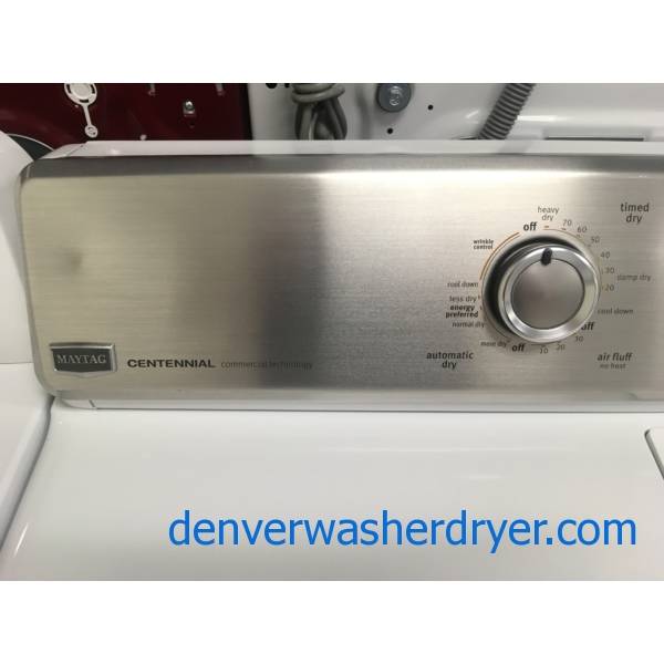 Great Maytag Centennial Dryer, 29" Wide, Electric, Automatic, Wrinkle