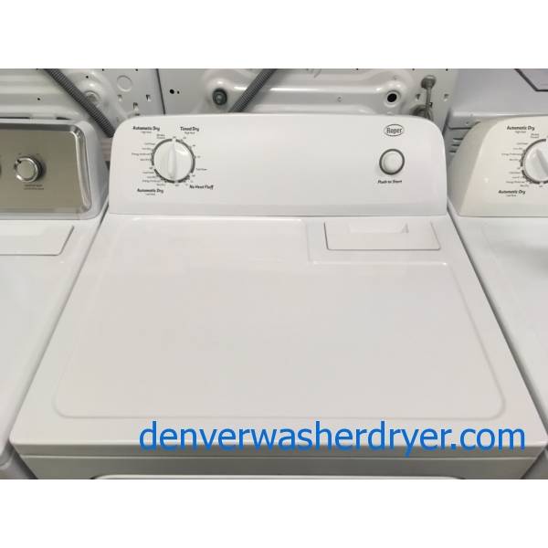 Newer Roper Electric Roper Dryer, 29″ Wide, 6.5 Cu.Ft. Capacity, Wrinkle Prevent, Automatic Dry, Quality Refurbished, 1-Year Warranty!