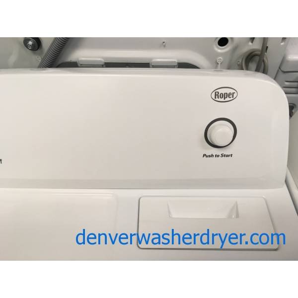 Newer Roper Electric Roper Dryer, 29″ Wide, 6.5 Cu.Ft. Capacity, Wrinkle Prevent, Automatic Dry, Quality Refurbished, 1-Year Warranty!
