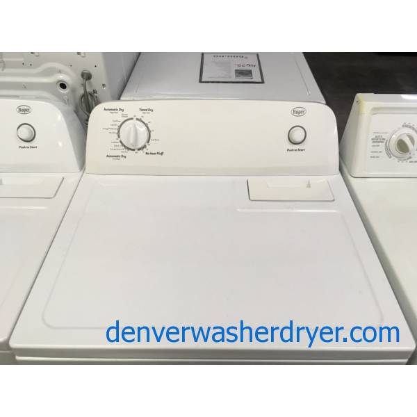 Electric Roper 29″ Wide Dryer, 6.5 Cu.Ft. Capacity, Automatic Dry, Wrinkle Prevent Feature, Quality Refurbished, 1-Year Warranty!