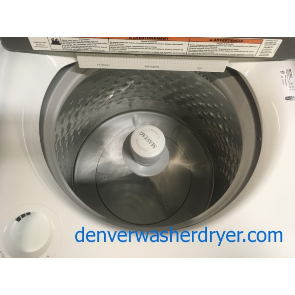 BRAND-NEW Maytag HE Top-Load Washer &  Electric 240v Dryer, 1-Year Warranty