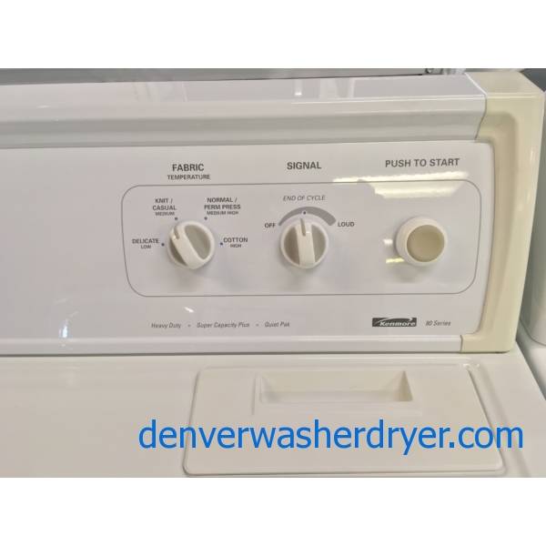 Great Looking Kenmore Top-Load Washer & Dryer Set Quality Refurbished 1-Year Warranty